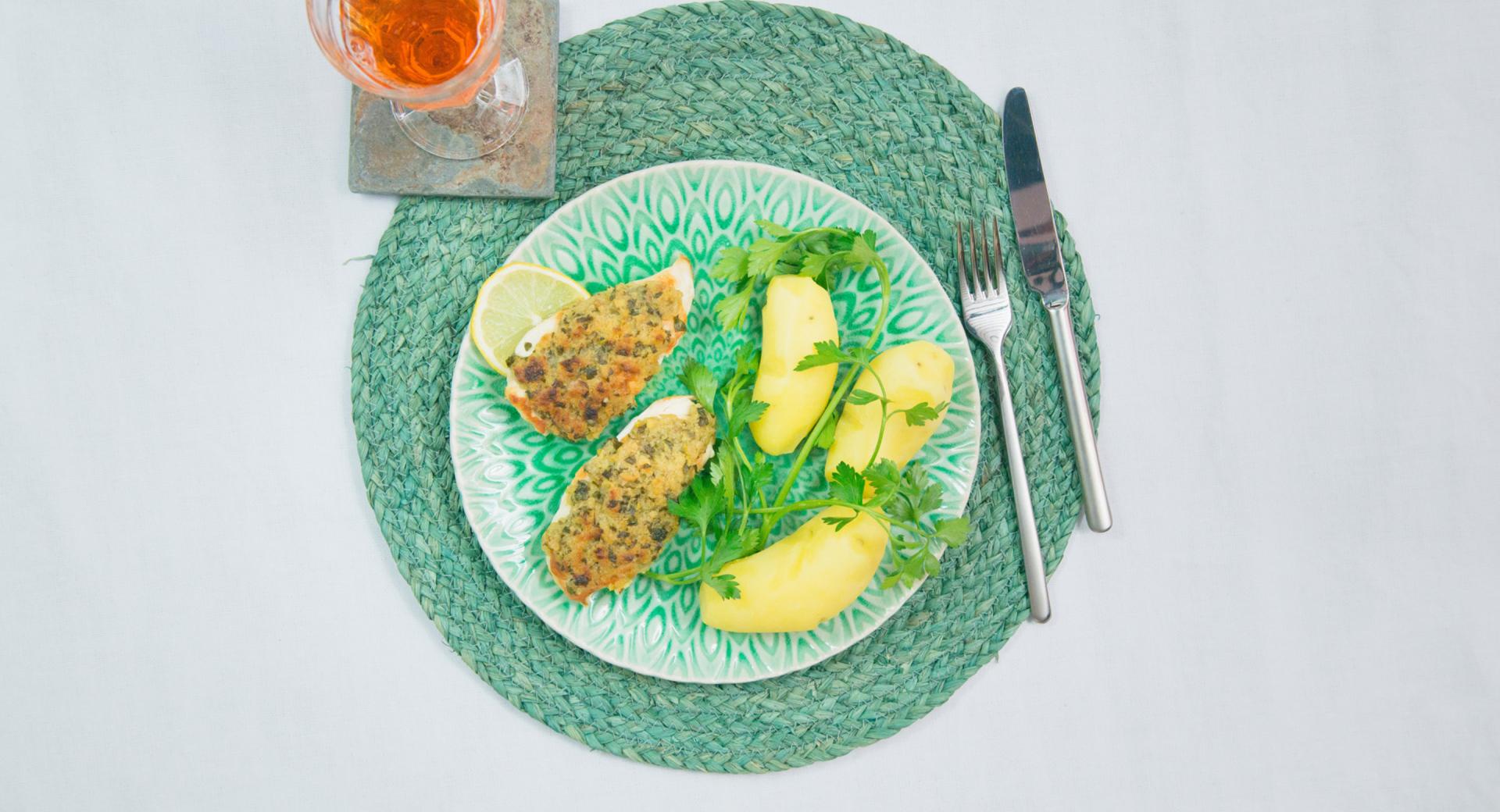 Petti di pollo in crosta di limone e prezzemolo