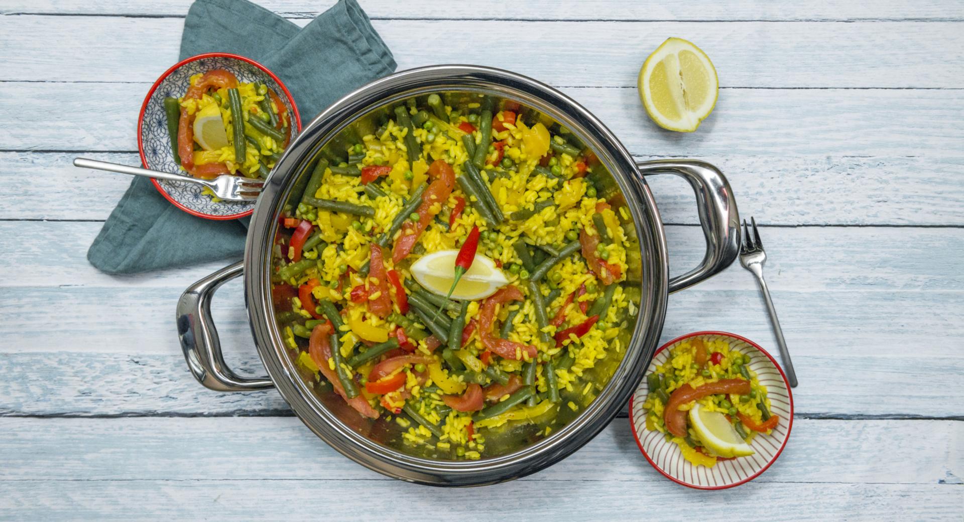 Paella vegetariana 