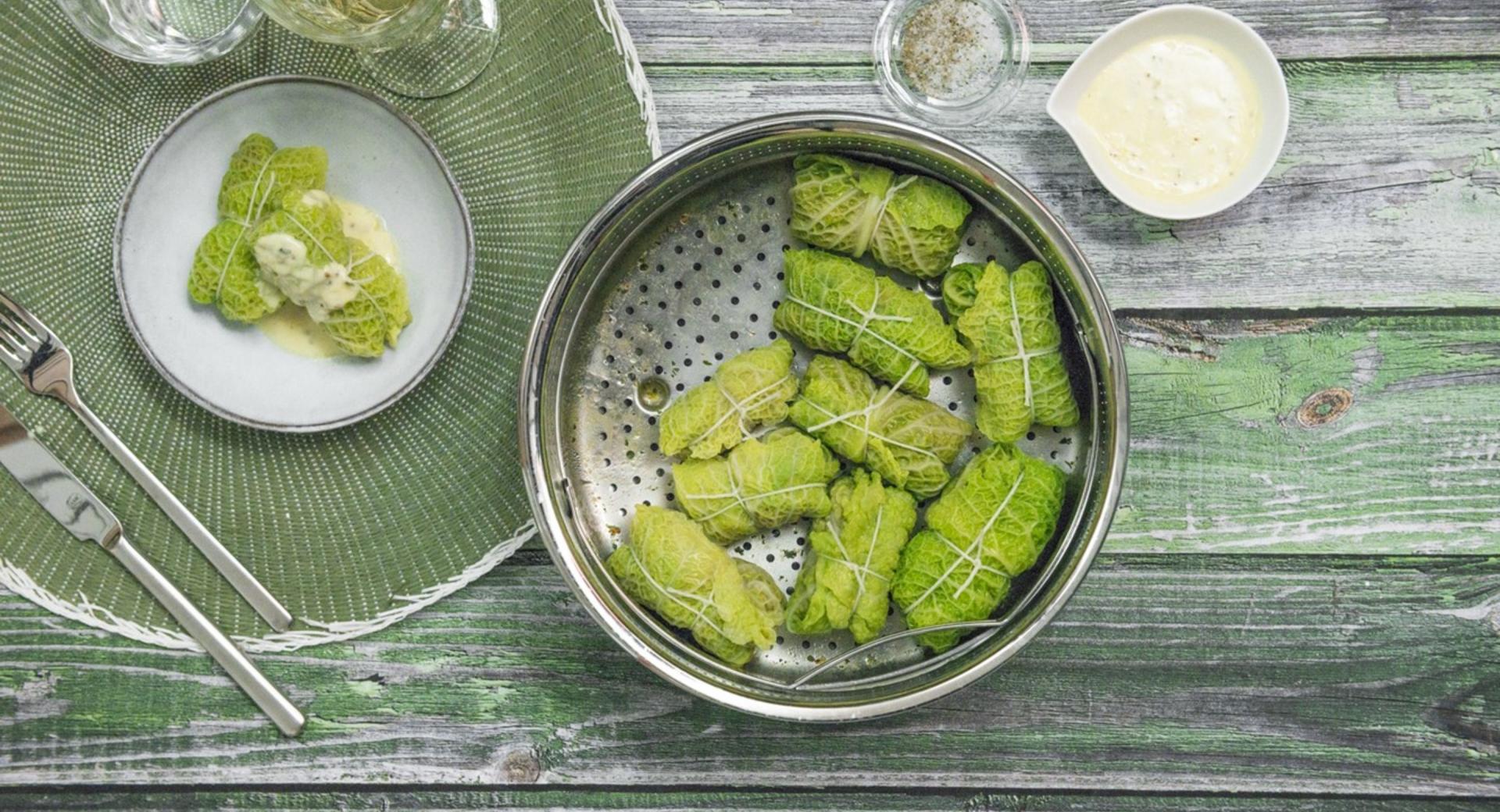 Involtini di verza con ripieno di carne