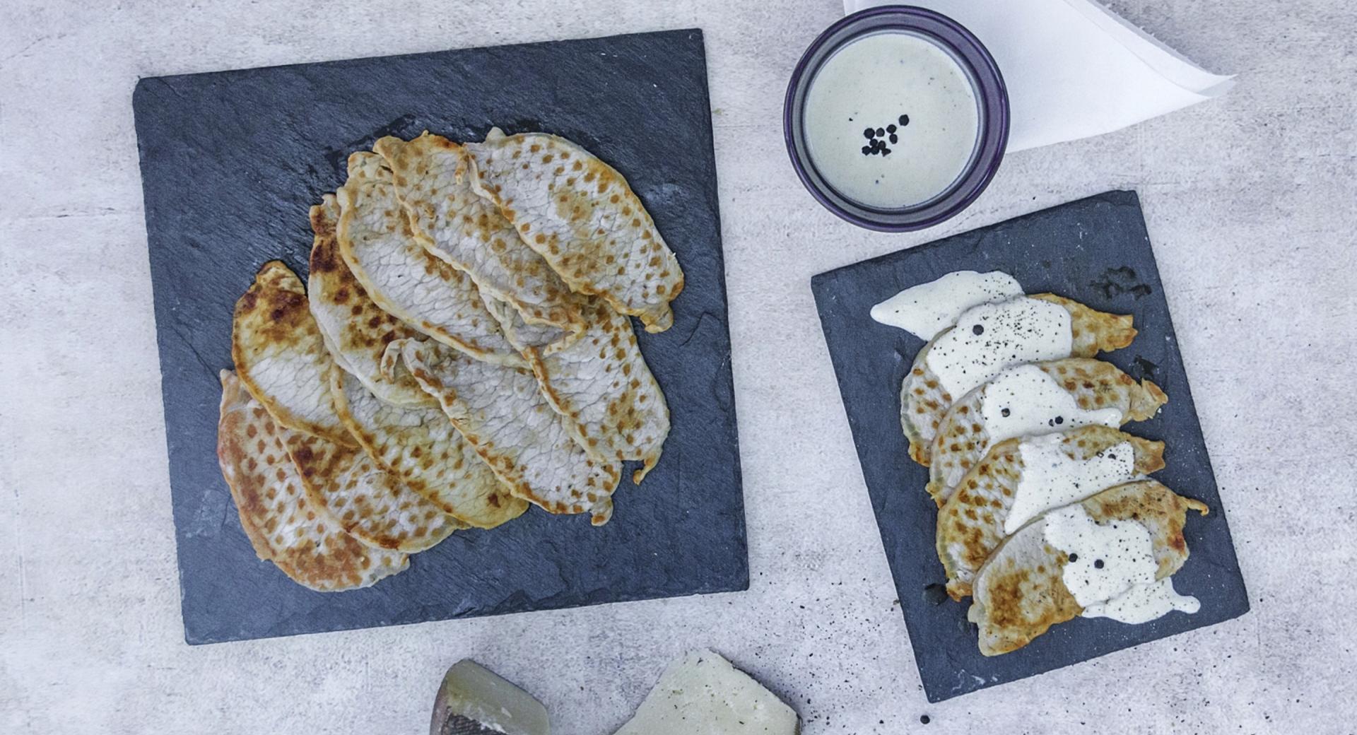 Lonza di maiale con salsa di parmigiano