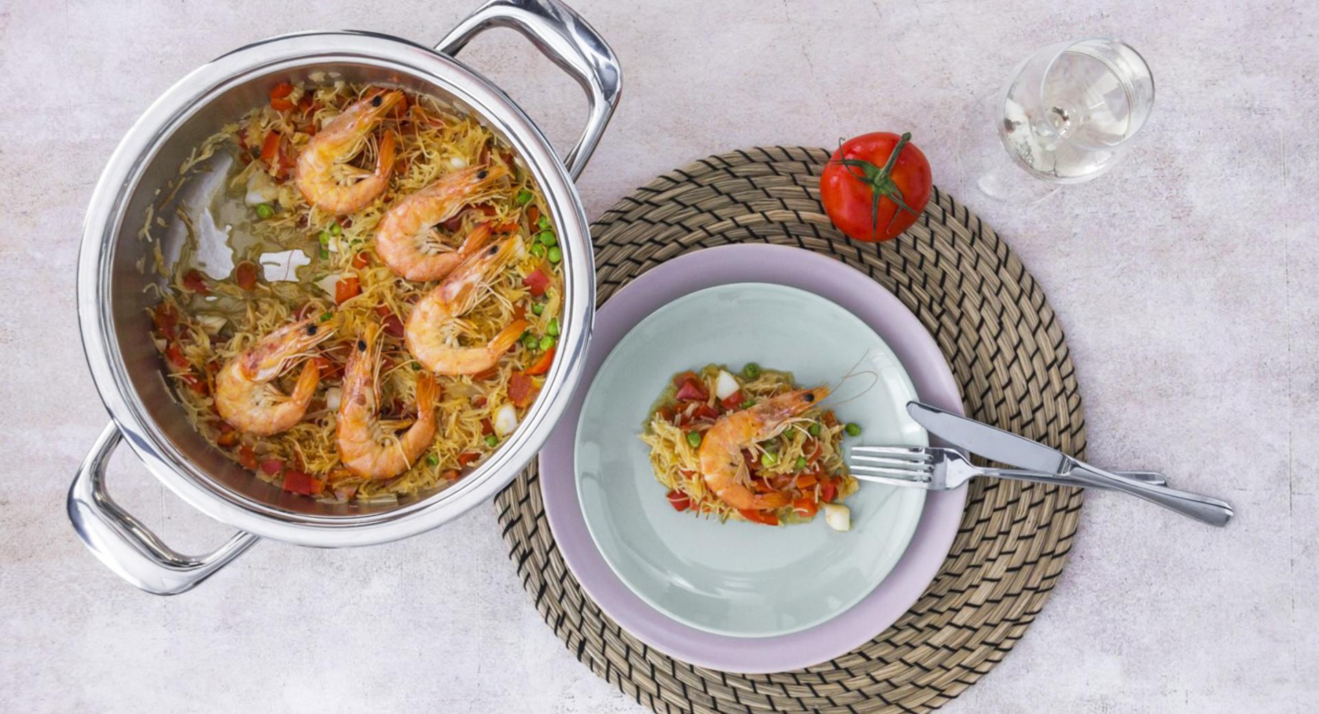 Paella di pasta (Fideuá)