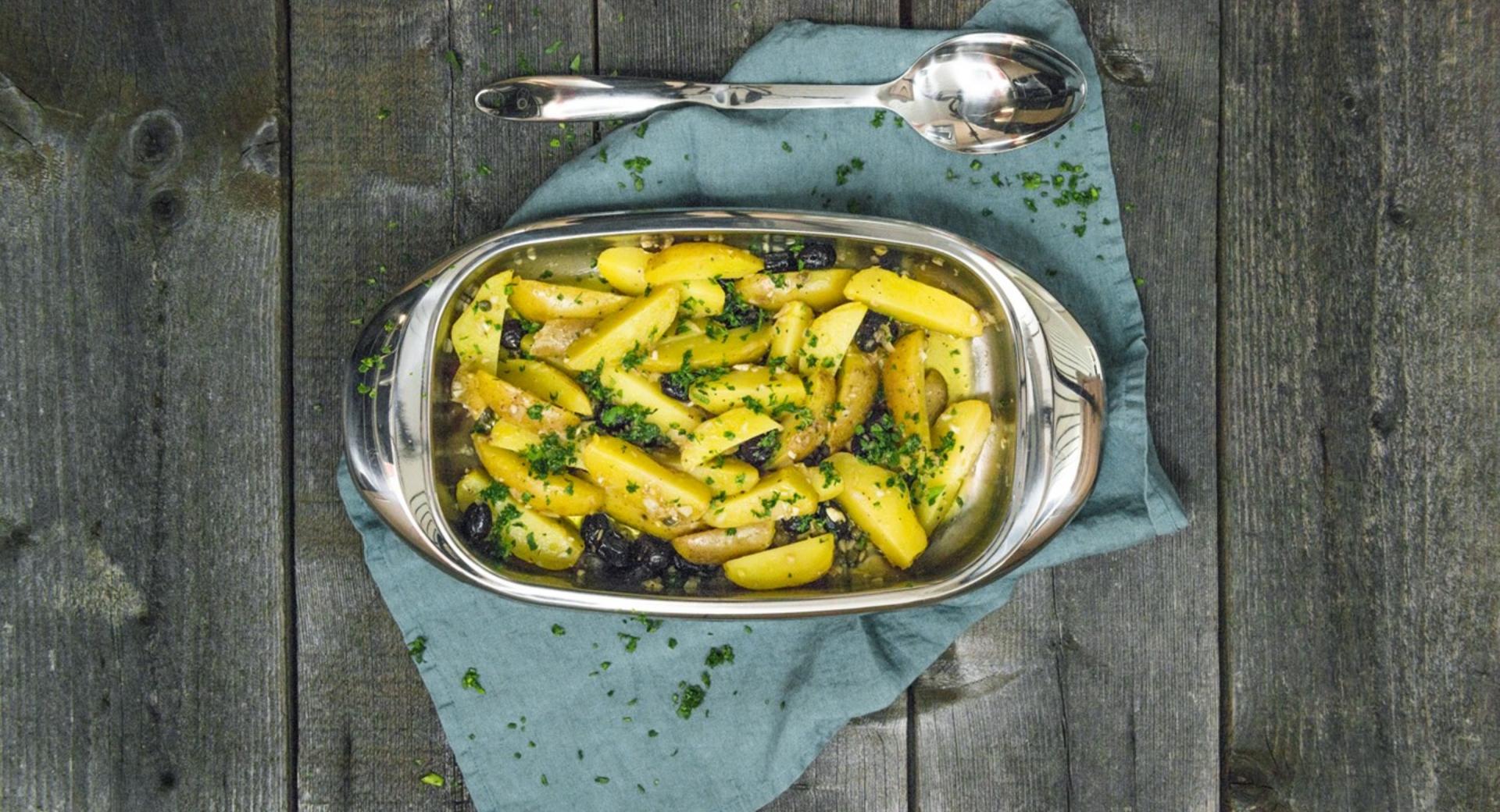 Insalata di patate con olive 