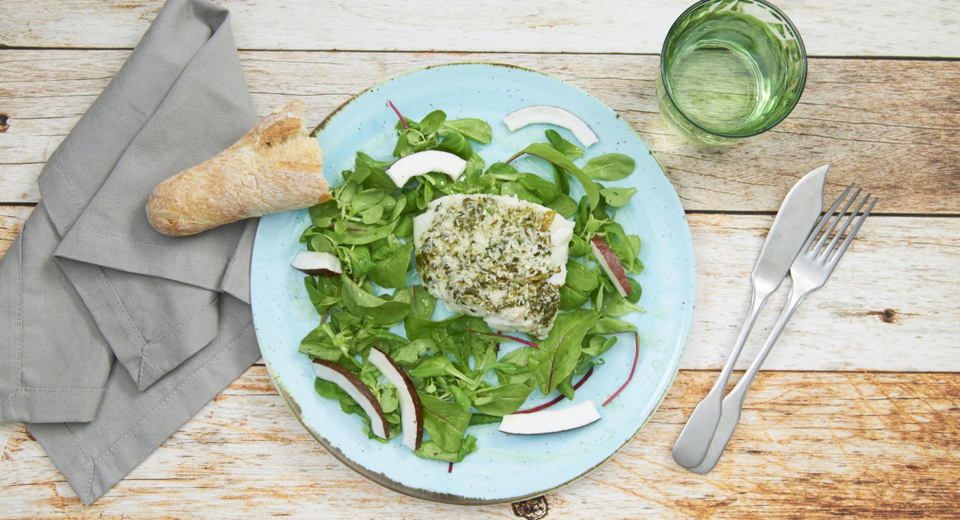 Filetto di merluzzo con coriandolo e cocco