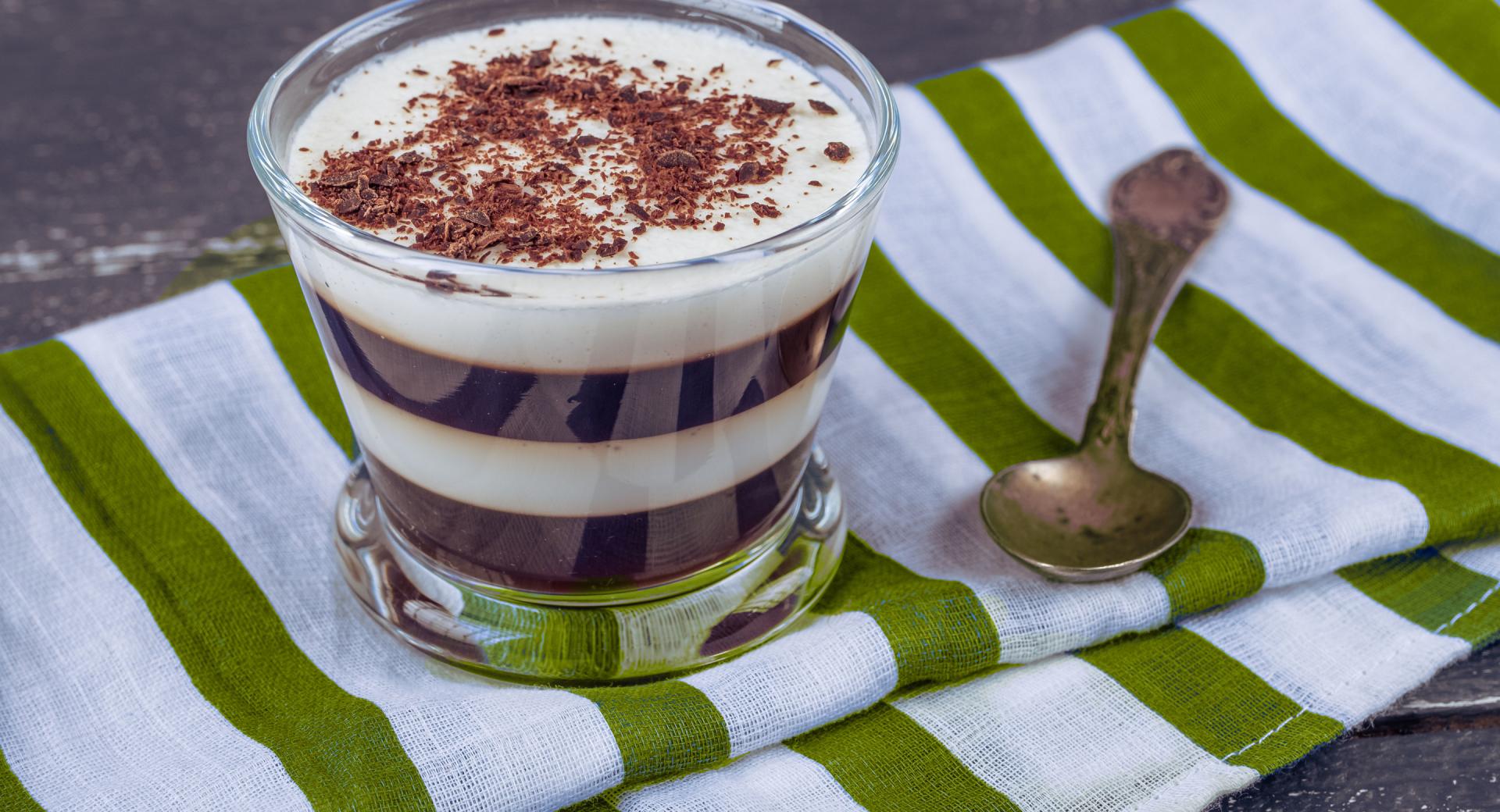 Mousse cioccolato e vaniglia
