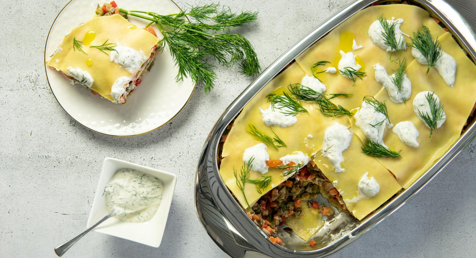 Lasagne fredde al salmone