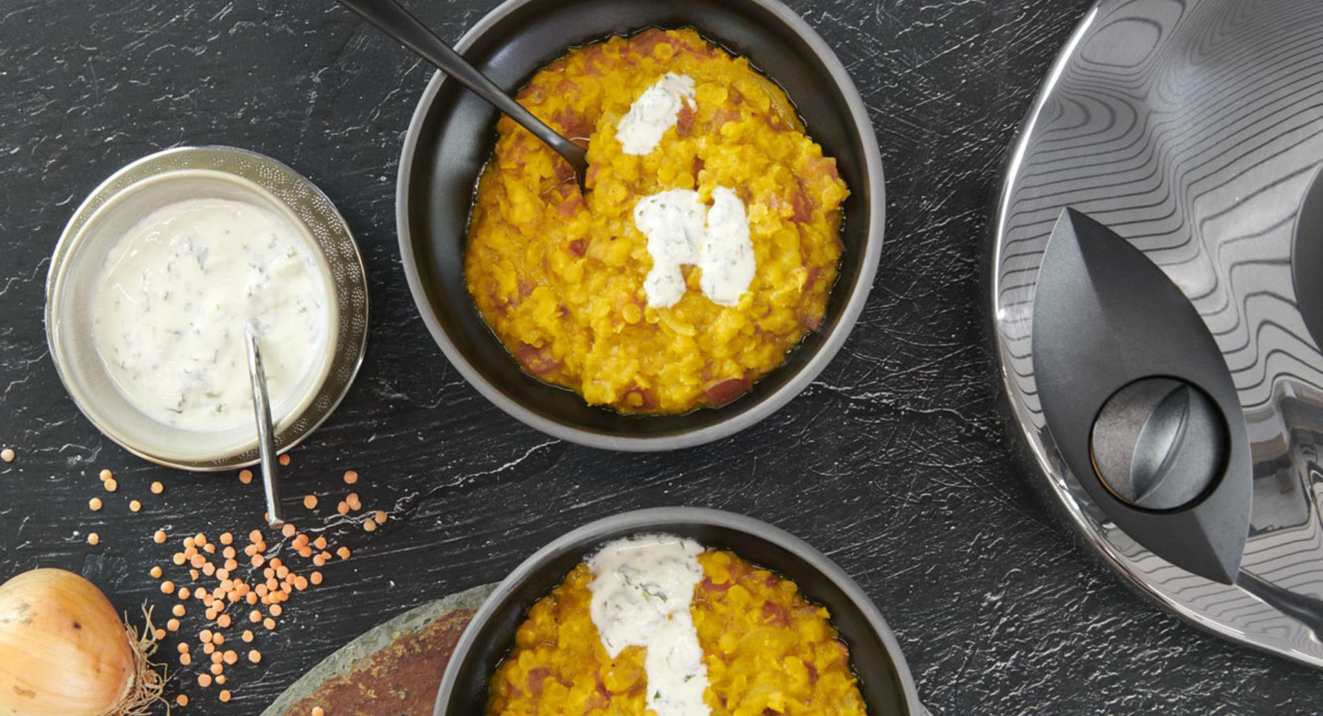 Dahl di pomodoro e lenticchie