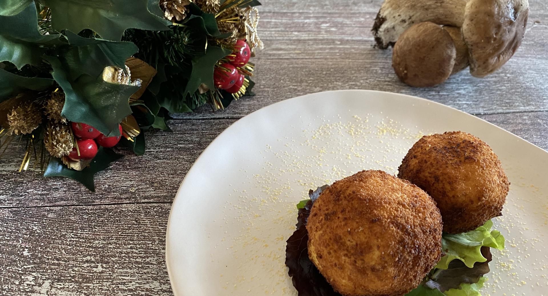 Arancini di polenta e funghi