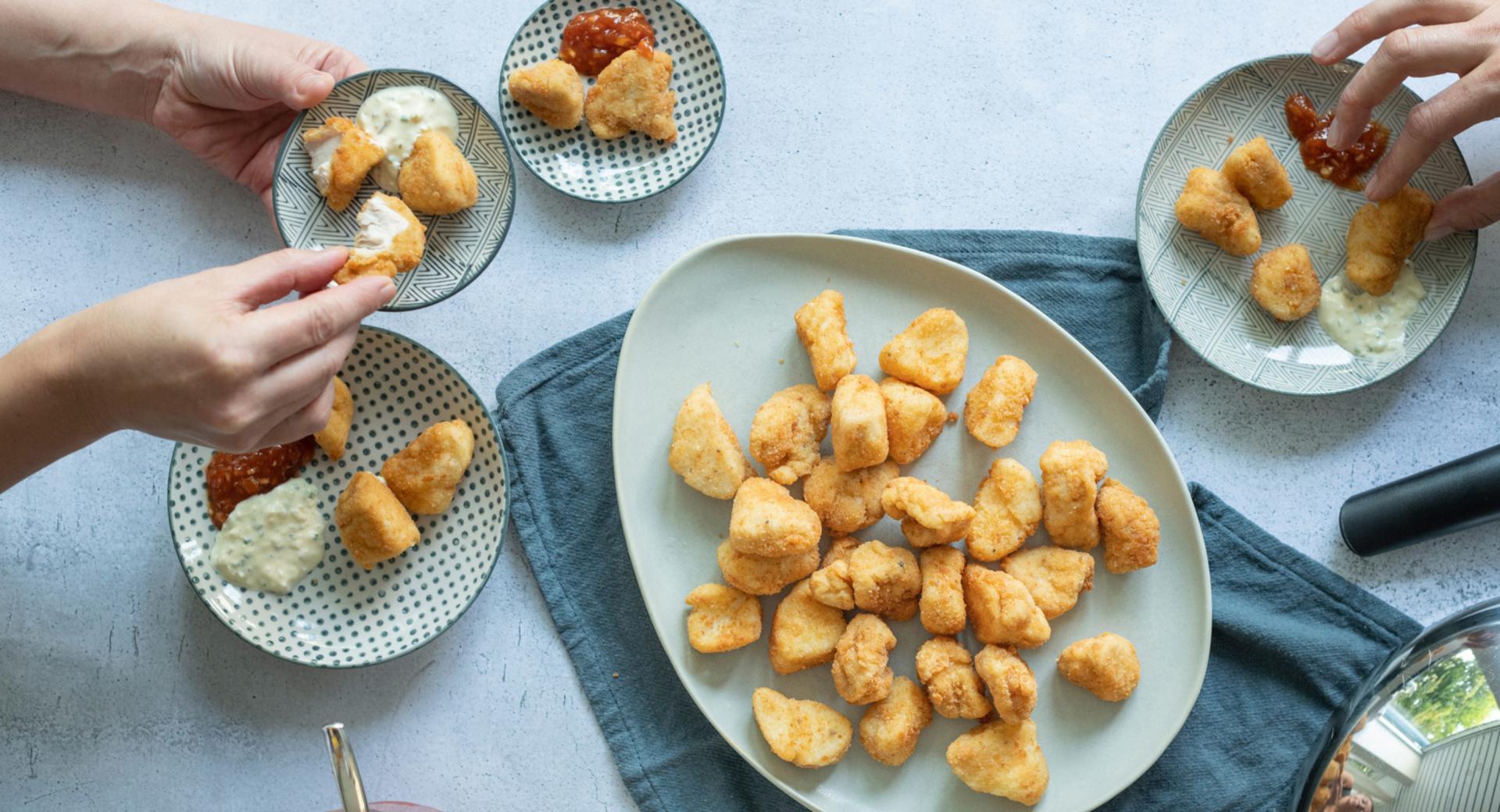 Nuggets di pollo e di pesce