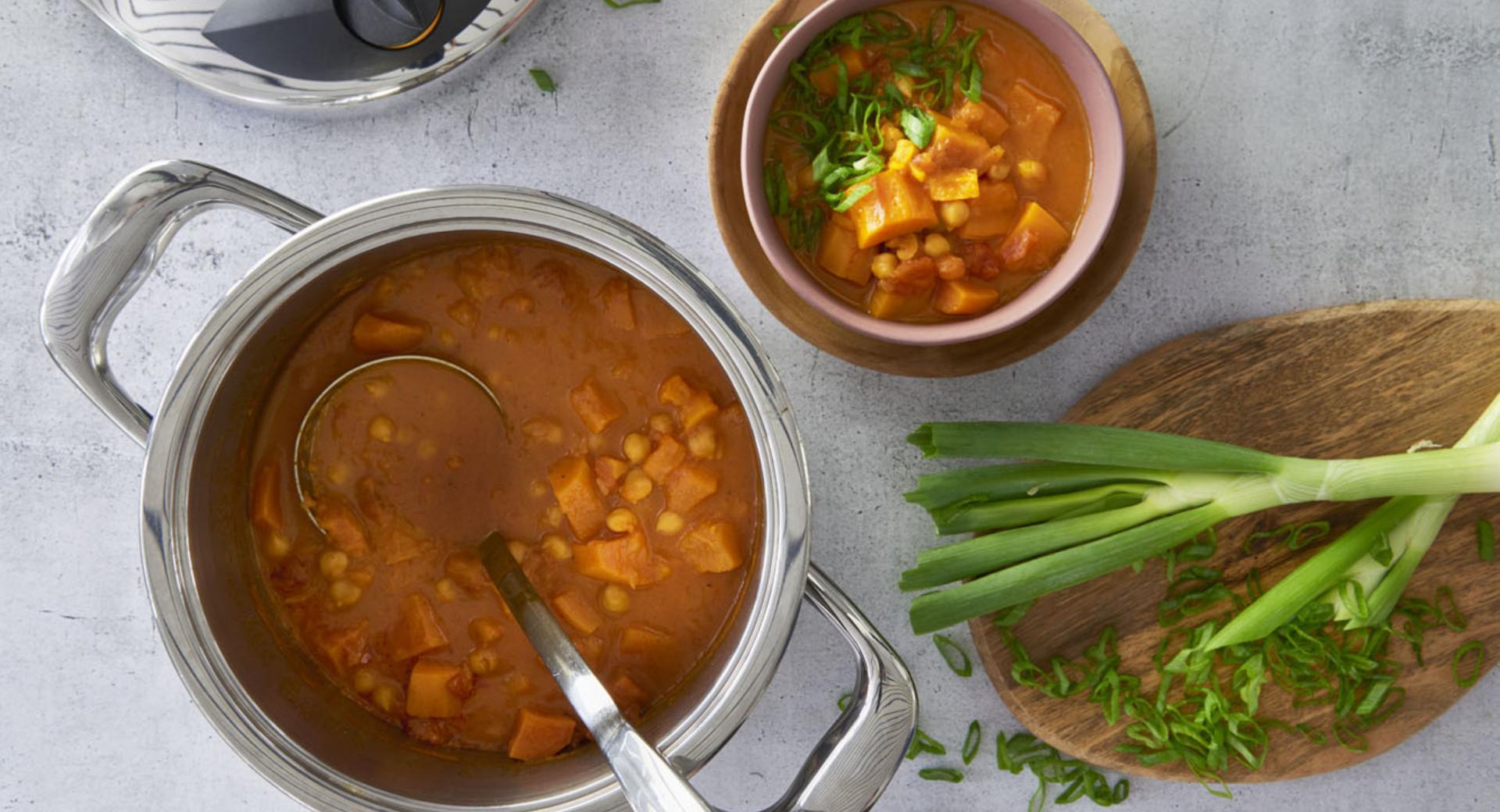 Curry di ceci e patate dolci