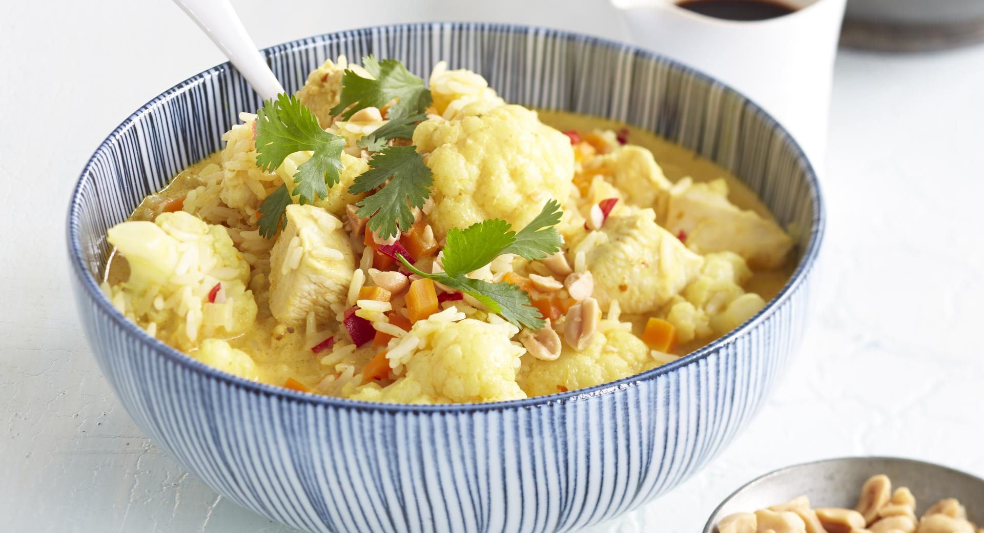 Curry di cavolfiore con pollo