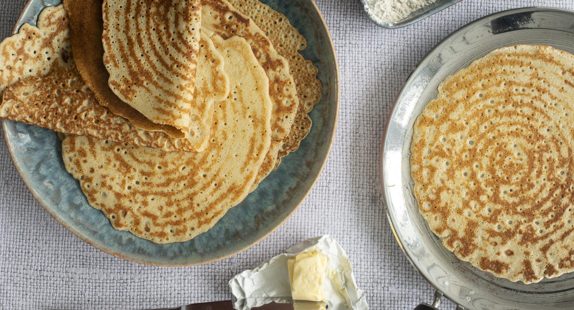 Crêpes con farina di grano saraceno (Galettes)