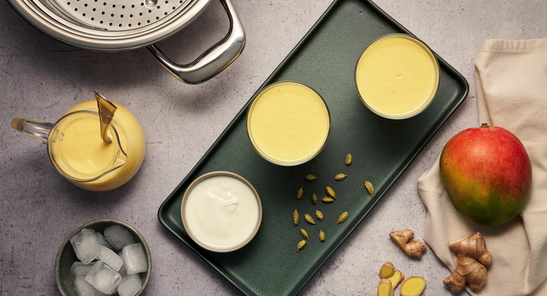 Lassi di mango con zenzero