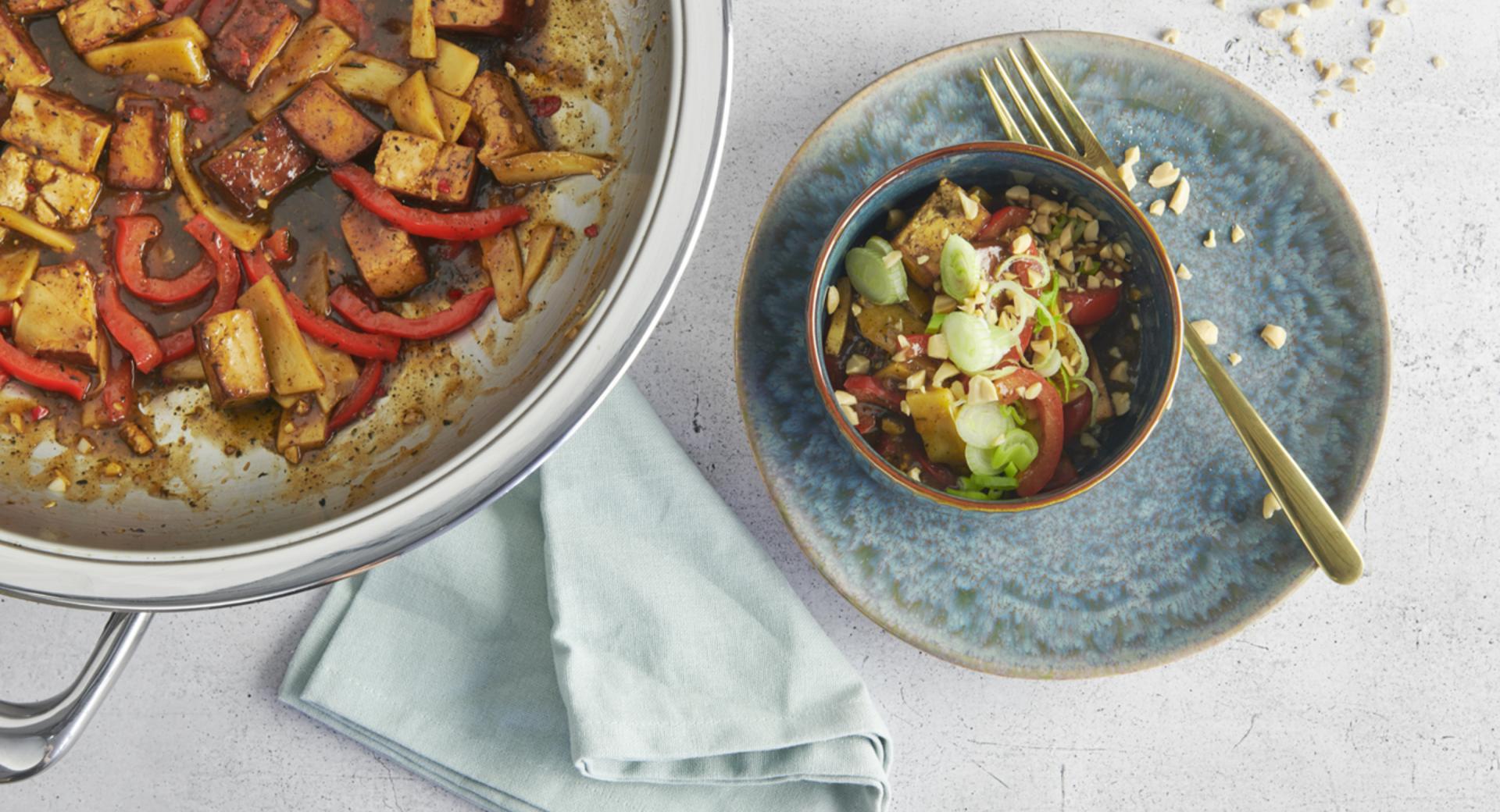 Tofu kung pao  Tofu kung pao