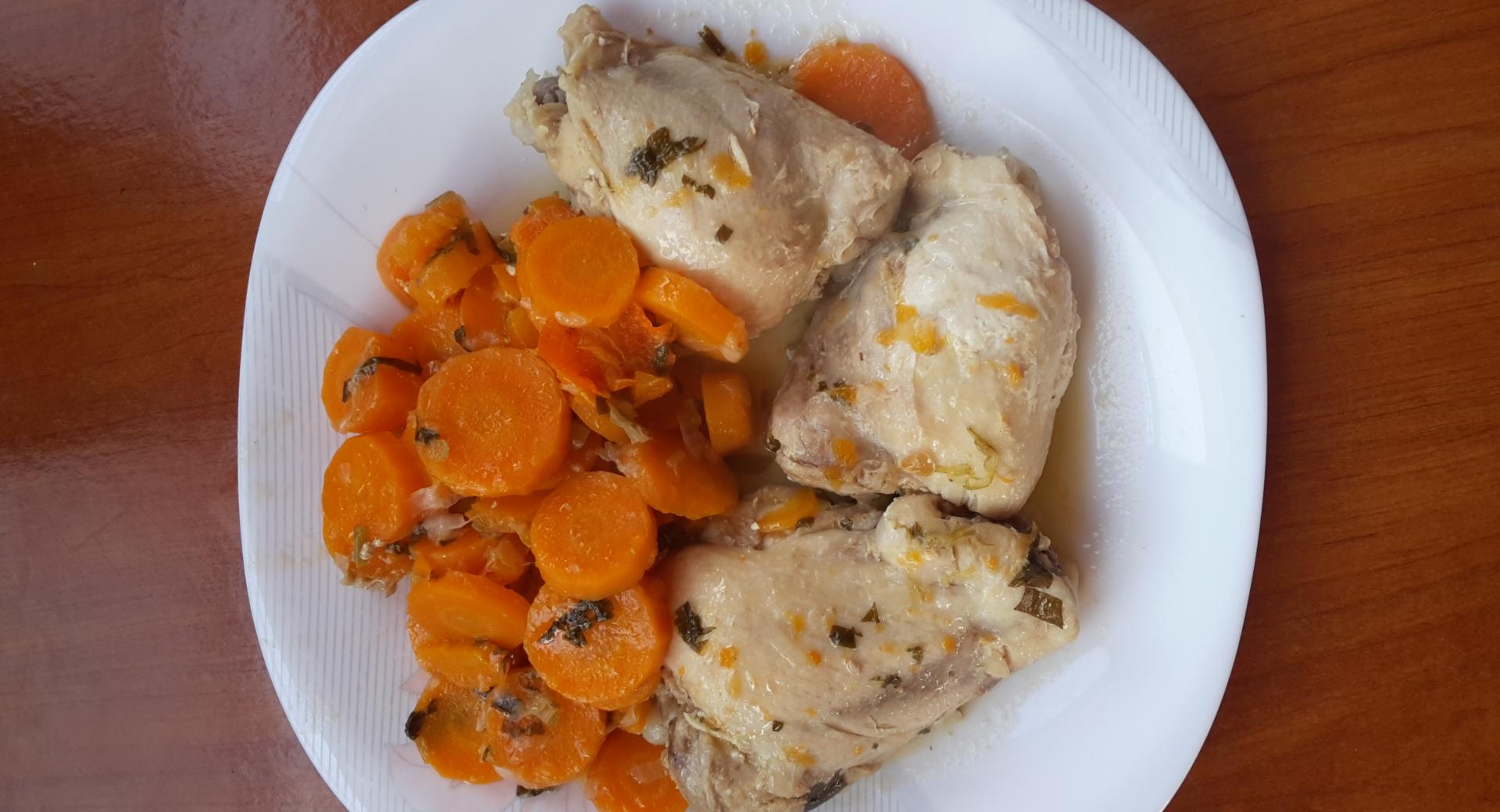 Pollo con carote e mandarini cinesi 