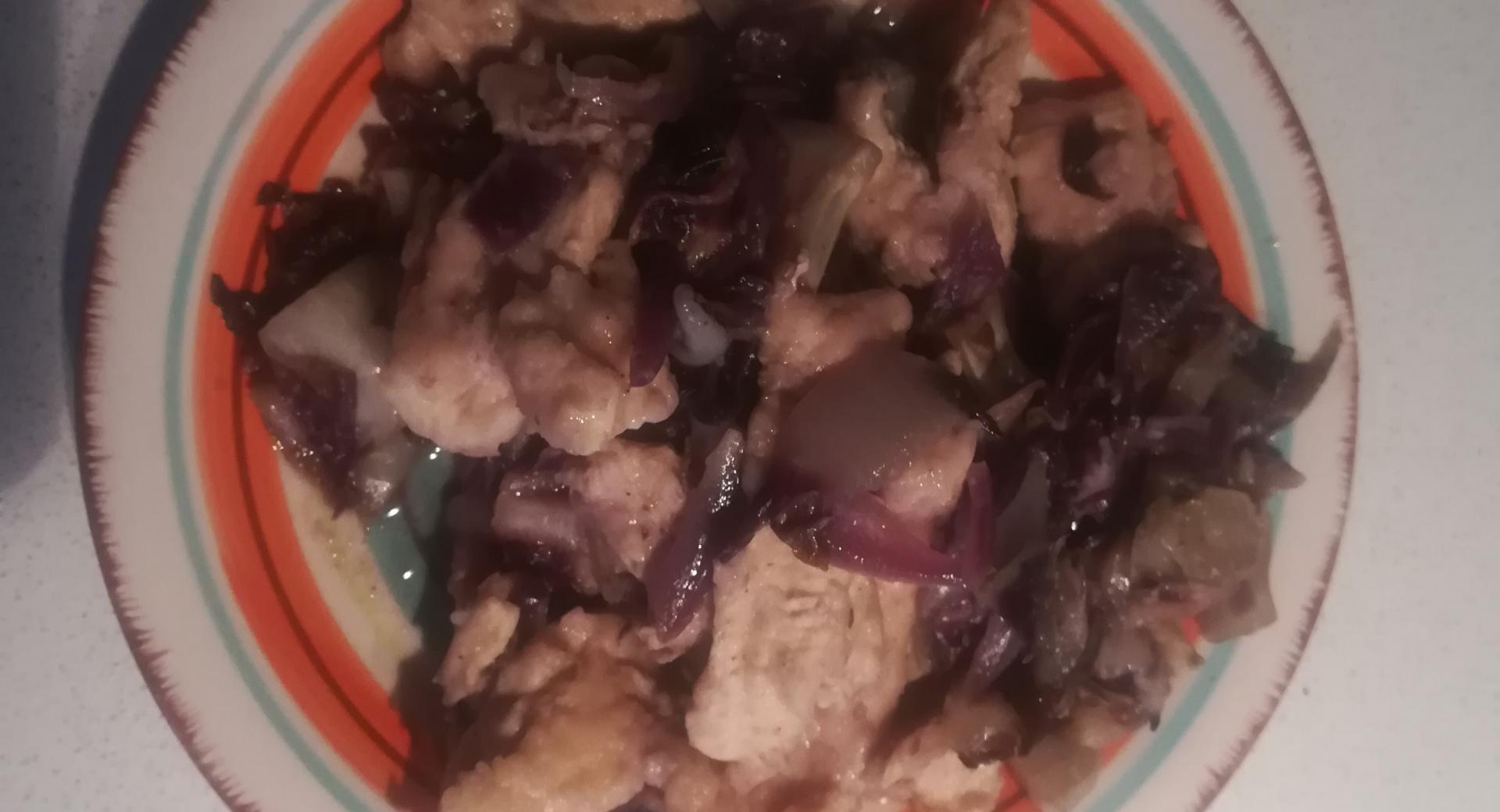 Pollo con radicchio