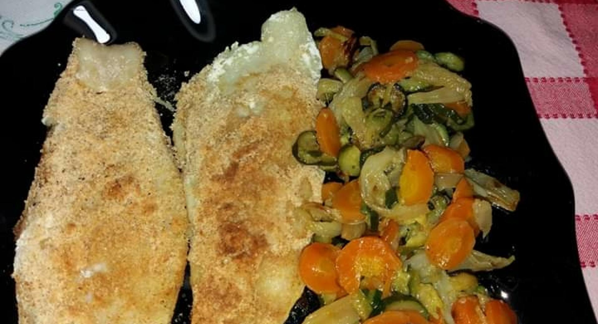 FILETTI DI PLATESSA E VERDURE GRATINATE 