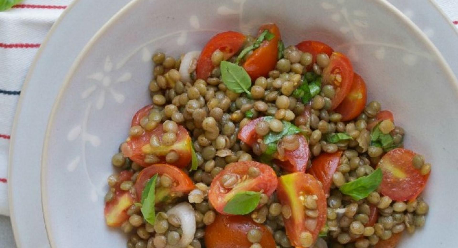 Insalata di lenticchie alla menta