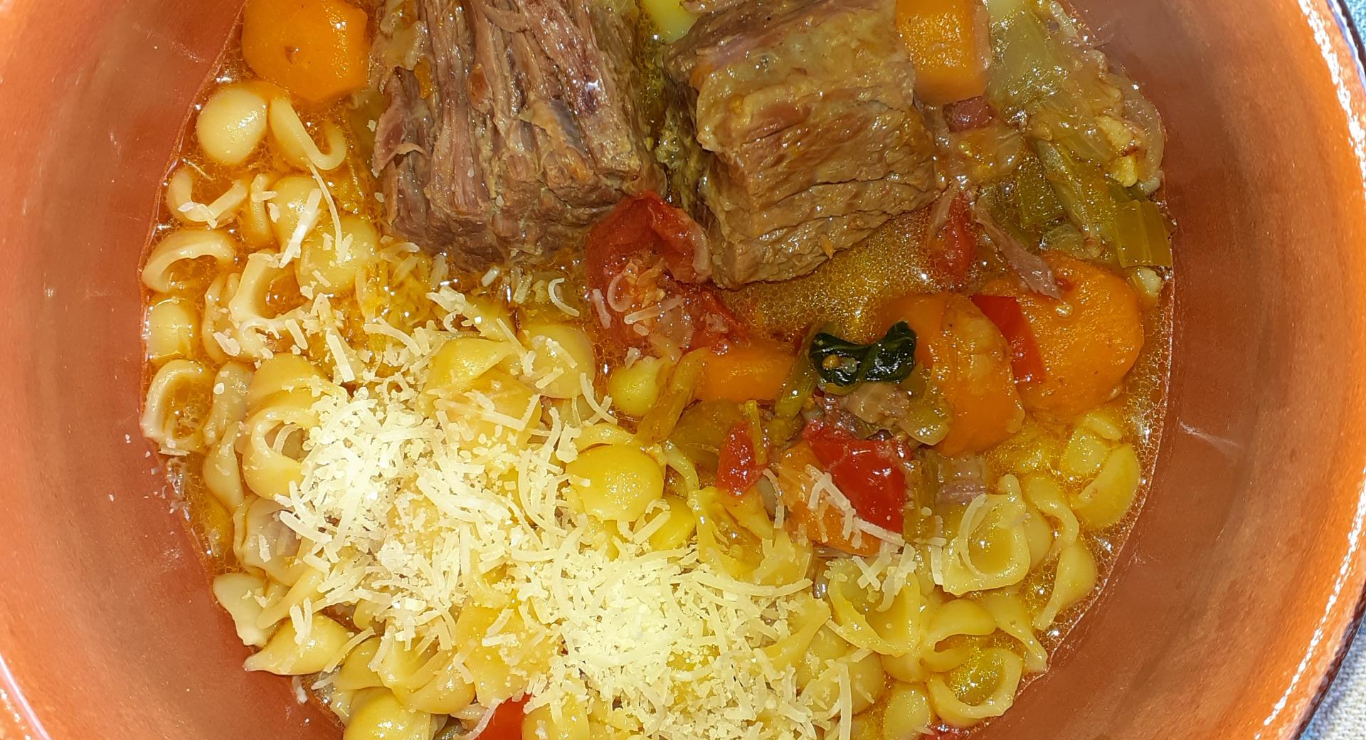 Coccioline in brodo di carne 