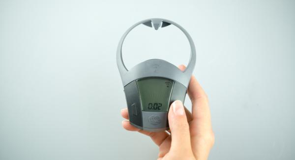 Per completare la doratura, impostare Navigenio a livello II e inserire un tempo di 2 minuti su Audiotherm.