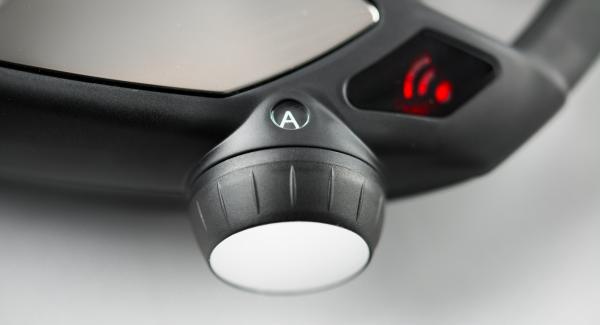 Impostare Navigenio in modalità "A". Posizionare Audiotherm sulla finestra "verdura" dopo aver impostato un tempo di cottura uguale a quello indicato sulla confezione delle orecchiette.