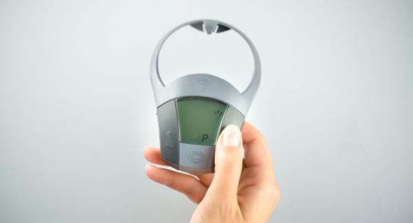 Chiudere l'Unità di cottura con Secuquick 20 cm. Impostare Navigenio in modalità "A". Posizionare Audiotherm sulla finestra "soft" dopo aver impostato il programma "P".