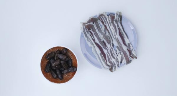 Disporre gli ingredienti sul piano.