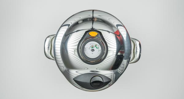 Al suono di Audiotherm, posizionare l'Unità nel suo coperchio capovolto e attendere l'apertura di Secuquick.