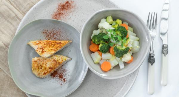 Al suono di Audiotherm, abbassare il livello e proseguire la cottura fino al termine.