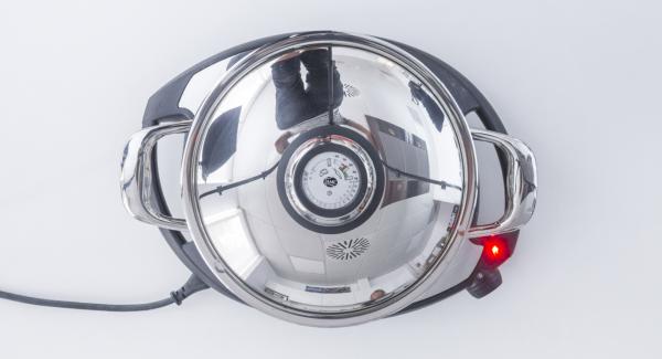 Al suono di Audiotherm, spegnere il fuoco e lasciar riposare 10 minuti.