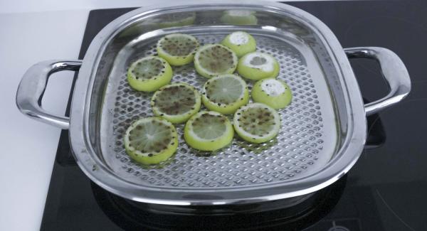 Al suono di Audiotherm,  togliere il coperchio, voltare i limoni, richiudere e impostare nuovamente Audiotherm sulla finestra “carne”. Al suono di Audiotherm,  togliere il coperchio, voltare i limoni, richiudere e impostare nuovamente Audiotherm sulla finestra “carne”.