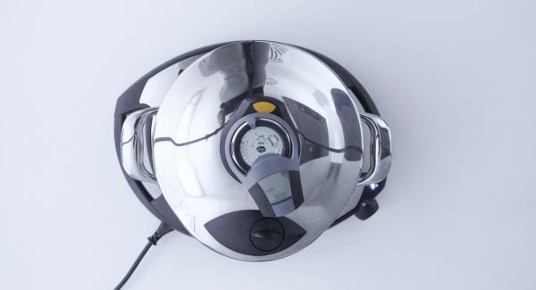 Impostare Navigenio in modalità "A", accendere Audiotherm, inserire un tempo di cottura di 2 minuti. Applicarlo su Visiotherm e ruotarlo fino a visualizzare il simbolo “Soft”.