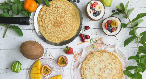 Crepes al cocco
