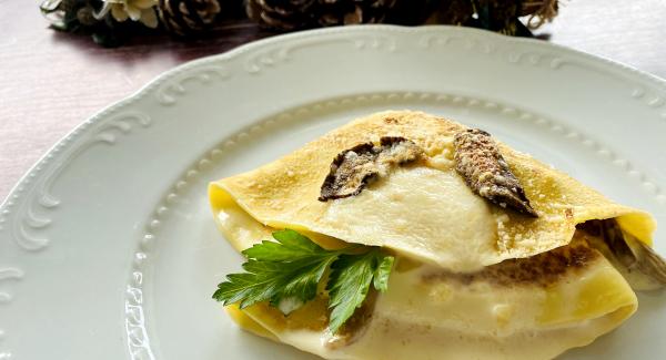 Crespelle ai funghi porcini