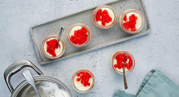 Mousse al cocco con perle di melone