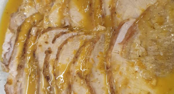 Lonza di maiale all'arancia 