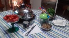 Spaghettimaxiestivi con pistacchi