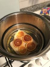 Salmone con arance