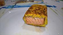 Filetto di salmone in crosta