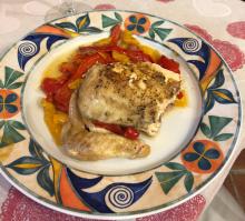 Pollo grigliato ai peperoni